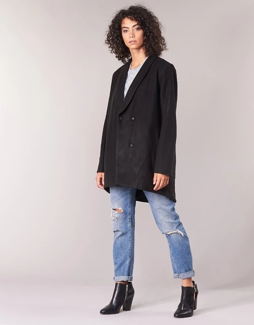 Vêtements Femme Manteaux Vila VICAMDON Noir 5 Vêtements Femme Manteaux Vila VICAMDON Noir – Image 3