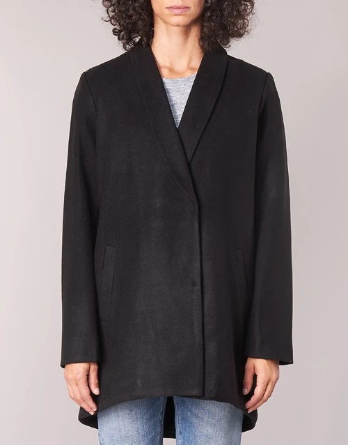 Vêtements Femme Manteaux Vila VICAMDON Noir 6 Vêtements Femme Manteaux Vila VICAMDON Noir – Image 4