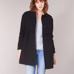 Vêtements Femme Manteaux Sisley FAREDA Noir