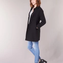 Vêtements Femme Manteaux Sisley FAREDA Noir 9 Vêtements Femme Manteaux Sisley FAREDA Noir -Manteaux Soldes Magasin 7882383 500 C