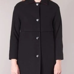 Vêtements Femme Manteaux Sisley FAREDA Noir 10 Vêtements Femme Manteaux Sisley FAREDA Noir -Manteaux Soldes Magasin 7882383 500 D