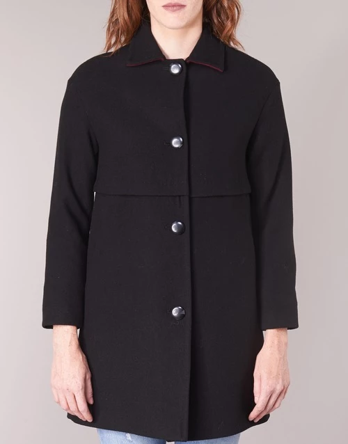 Vêtements Femme Manteaux Sisley FAREDA Noir 6 Vêtements Femme Manteaux Sisley FAREDA Noir – Image 4