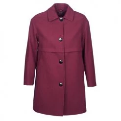 Vêtements Femme Manteaux Sisley FAREDA Bordeaux -Manteaux Soldes Magasin 7882384 500 A