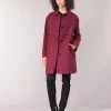 Vêtements Femme Manteaux Sisley FAREDA Bordeaux -Manteaux Soldes Magasin 7882384 500 B