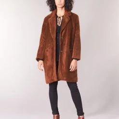 VĂȘtements Femme Manteaux See U Soon REVENTA Marron