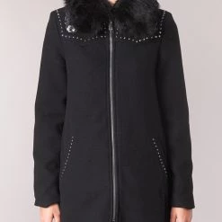 Vêtements Femme Manteaux Desigual COLLINE Noir -Manteaux Soldes Magasin 7908180 500 D