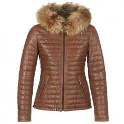 Vêtements Femme Doudounes Oakwood HAPPY Cognac
