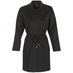Vêtements Femme Manteaux Benetton MARBELLO Noir -Manteaux Soldes Magasin 8025465 500 A