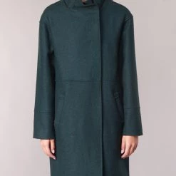 Vêtements Femme Manteaux One Step DENTZ Vert -Manteaux Soldes Magasin 8035106 500 D