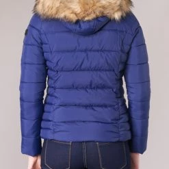 Vêtements Femme Doudounes Kaporal GOLDY Marine -Manteaux Soldes Magasin 8036370 500 E