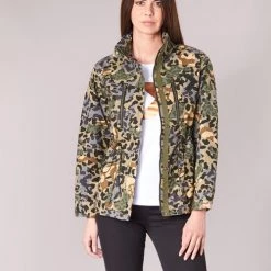 Vêtements Femme Parkas Converse CONVERSE UTILITY F2 JACKET Kaki / Beige / Bleu