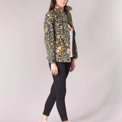 Vêtements Femme Parkas Converse CONVERSE UTILITY F2 JACKET Kaki / Beige / Bleu -Manteaux Soldes Magasin 8043153 500 C