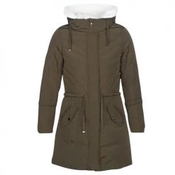 Vêtements Femme Parkas Naf Naf BUPOEME Kaki -Manteaux Soldes Magasin 8048527 500 A