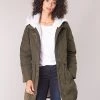 Vêtements Femme Parkas Naf Naf BUPOEME Kaki -Manteaux Soldes Magasin 8048527 500 B
