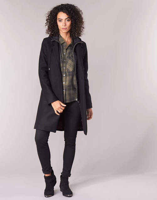 Vêtements Femme Manteaux Ikks AFTER Noir 2 Vêtements Femme Manteaux Ikks AFTER Noir
