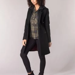 Vêtements Femme Manteaux Ikks AFTER Noir 8 Vêtements Femme Manteaux Ikks AFTER Noir -Manteaux Soldes Magasin 8086426 500 C