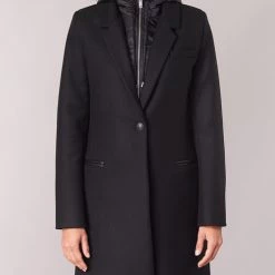 Vêtements Femme Manteaux Ikks AFTER Noir 9 Vêtements Femme Manteaux Ikks AFTER Noir -Manteaux Soldes Magasin 8086426 500 D