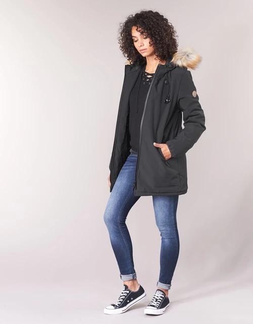 Vêtements Femme Parkas 80DB Original DIVA Noir 5 Vêtements Femme Parkas 80DB Original DIVA Noir – Image 3