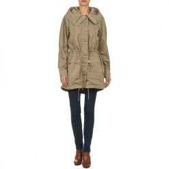 Vêtements Femme Trenchs Tommy Hilfiger JANINE Beige -Manteaux Soldes Magasin 817102 500 C