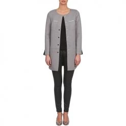 Vêtements Femme Manteaux La City FLORA Gris -Manteaux Soldes Magasin 827647 500 C