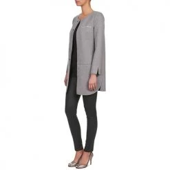 Vêtements Femme Manteaux La City FLORA Gris -Manteaux Soldes Magasin 827647 500 D