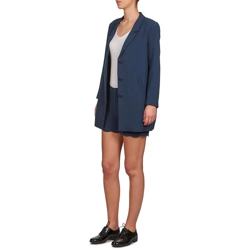 Vêtements Femme Manteaux See U Soon CARINA Marine 6 Vêtements Femme Manteaux See U Soon CARINA Marine – Image 4