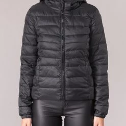 Vêtements Femme Doudounes Only ONLTAHOE Noir -Manteaux Soldes Magasin 8831147 500 D