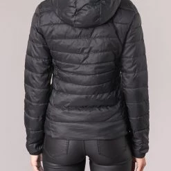 Vêtements Femme Doudounes Only ONLTAHOE Noir -Manteaux Soldes Magasin 8831147 500 E