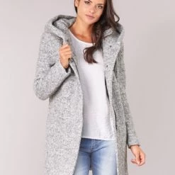 Vêtements Femme Manteaux Only ONLSEDONA Gris