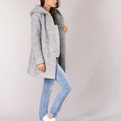 Vêtements Femme Manteaux Only ONLSEDONA Gris -Manteaux Soldes Magasin 8831152 500 C