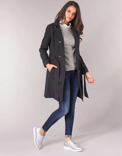 Vêtements Femme Manteaux Betty London JIVELU Noir 5 Vêtements Femme Manteaux Betty London JIVELU Noir – Image 3