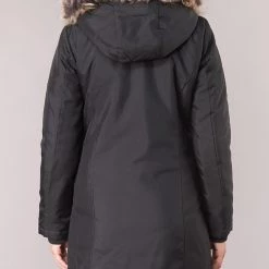 Vêtements Femme Parkas Only ONLKATY Noir -Manteaux Soldes Magasin 9467080 500 E