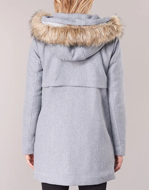 Vêtements Femme Manteaux Only ONLNOAH Gris 7 Vêtements Femme Manteaux Only ONLNOAH Gris – Image 5