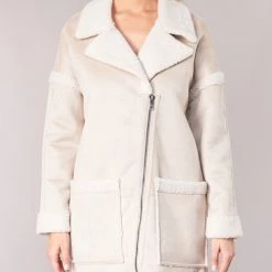 Vêtements Femme Manteaux Only ONLFELICITY Beige -Manteaux Soldes Magasin 9467105 500 D